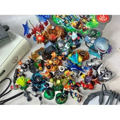 203L - Skylanders Swap Force with XBOX with leads and figures.