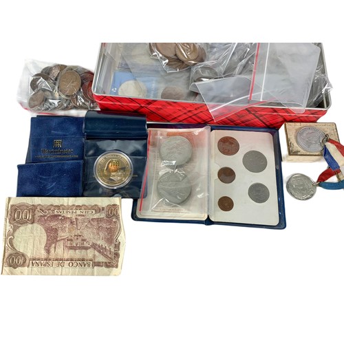 706a - Quantity of old coins and notes etc