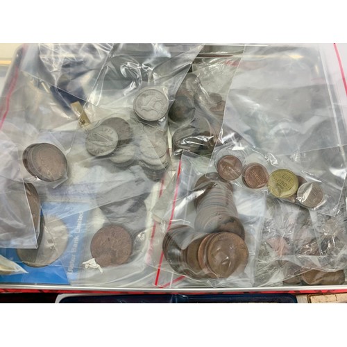 706a - Quantity of old coins and notes etc