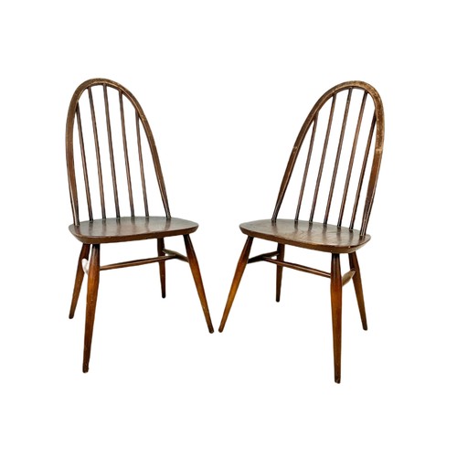 820a - Set of 6 Ercol Windsor mid century chairs.