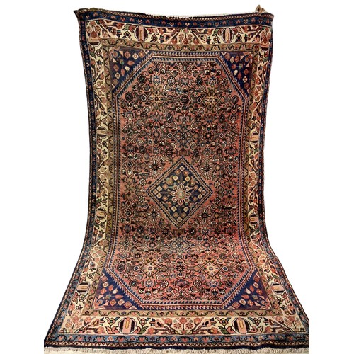 1018A - Large vintage Middle Eastern hand sewn rug, 170cm x 296cm