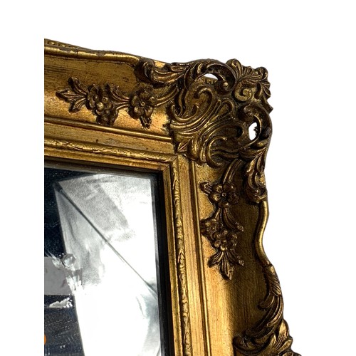 1135 - Large ornate gilt framed mirror, 119cm x 78cm