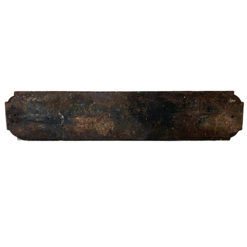 30 - Edwardian cast iron street sign. 85.5cm