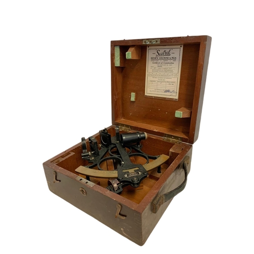 36 - Vintage Sestrel sextant by Henry Browne & Son in a mahogany case. Sextant measures 24/25/11. Box 28/... 