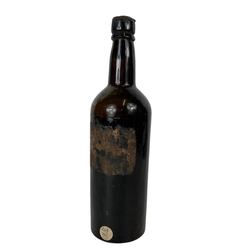 107 - Bottle of Madeira Lobos Blandy wine. Vintage 1860. 29cm. Some wine missing