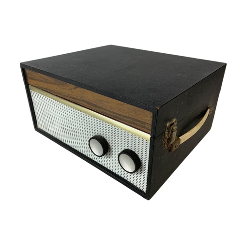 142 - Vintage record player. 32 x 27 x 16cm