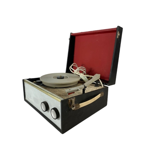 142 - Vintage record player. 32 x 27 x 16cm