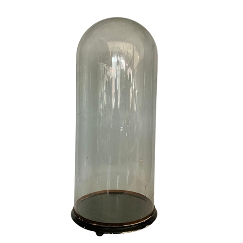 34 - Large vintage glass dome. 78cm