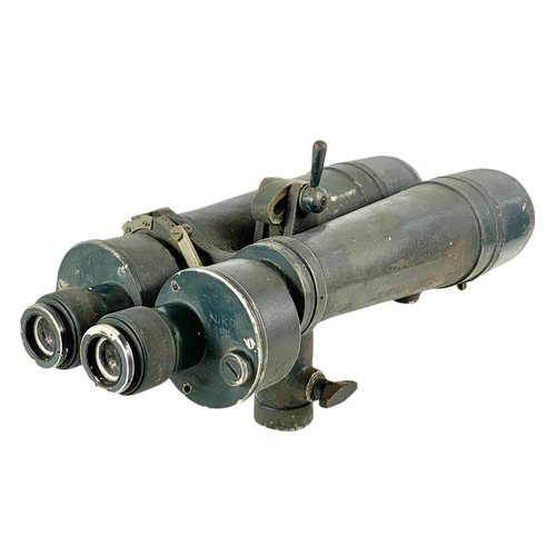 44 - WWII Japanese naval binoculars by Nikon. 48cm