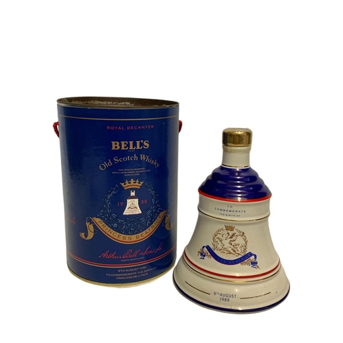 52 - Unopened Bell’s Old Scotch Whisky 1988 Royal Decanter to Commemorate The Birth Of Princess Beatrice.... 