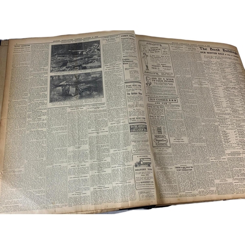 95 - Large Belfast News Letter 1923, 1, news print book. 50/64/12cm