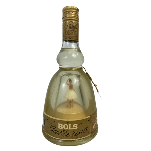 193 - Quantity of alcohol. 50cl bottle of brandy, bottle of Bols Ballerina and miniatures