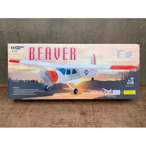 12 - Thunder Tiger Beaver 4593 plane in box. Box measures 100.5 x 42.5 x 15cm