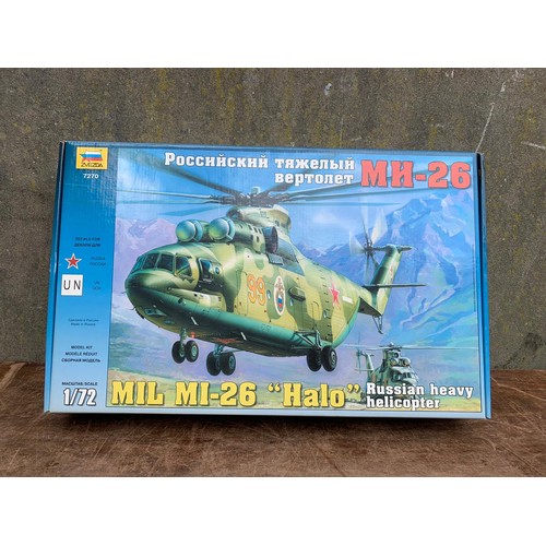 13 - Zvezda 7270 Mil Mi-26 Soviet Helicopter Aircraft Model Kit 1:72 and Blohm and Voss BV 138 Supermodel... 