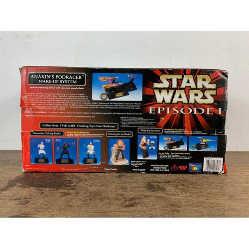 124 - Star Wars Episode I Anakin’s Podracer Wake Up System in box. Box measures 45 x 25 x 23cm