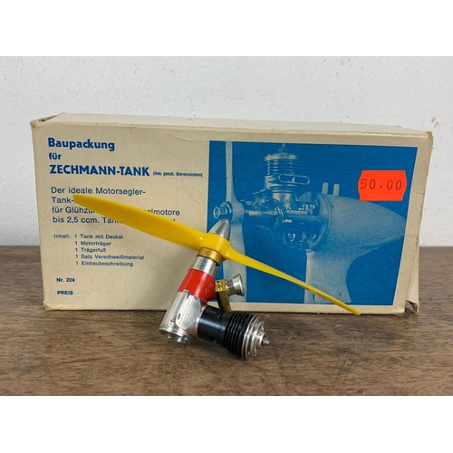 135 - Model engines and motors etc. Just Engines J’en 56 model, baupackung fur zechmann tank West German m... 