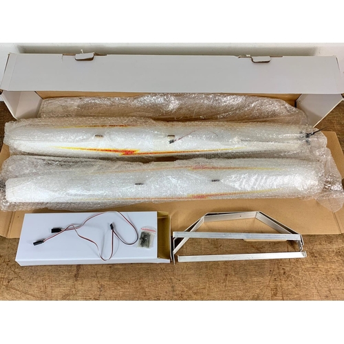 140 - Model remote control plane in box. Box measures 90cm