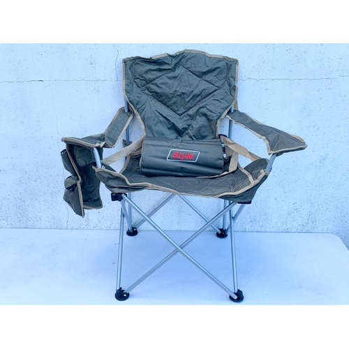 151 - 3 folding camping chairs.