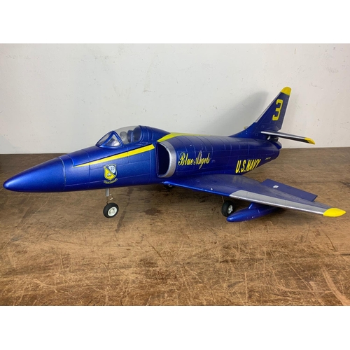 165 - Blue Angels poly remote control plane. 93cm