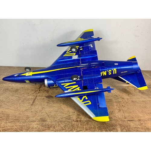 165 - Blue Angels poly remote control plane. 93cm