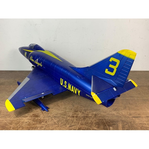 165 - Blue Angels poly remote control plane. 93cm