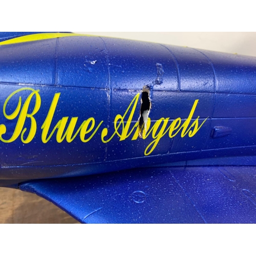 165 - Blue Angels poly remote control plane. 93cm