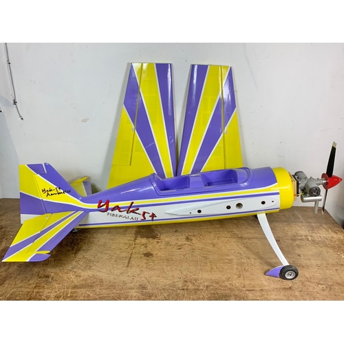 170 - Yak-54 Aerobatics fibreglass remote control plane. 180 x 153cm