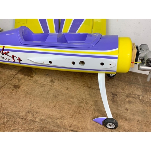 170 - Yak-54 Aerobatics fibreglass remote control plane. 180 x 153cm