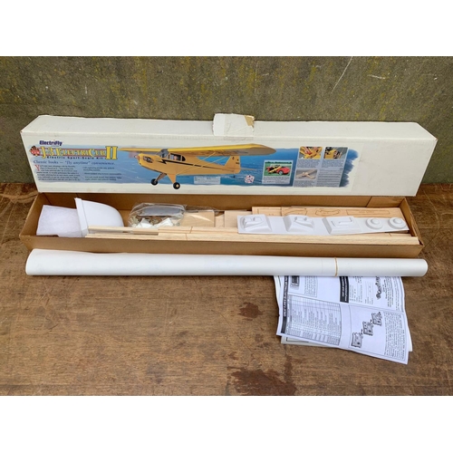 25 - Great Planes Electricifly J-3 Electricub II plane in box. Electric Sport-Scale Kit. Box measures 24 ... 