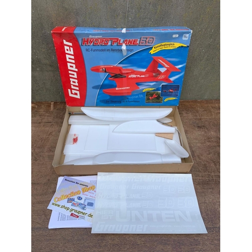 27 - Graupner Hydro Plane 3D in box. Box measures 61 x 37 x 12cm