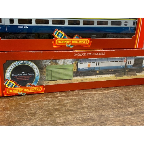 37 - Quantity of Hornby Railway model carriages. Largest box 36cm