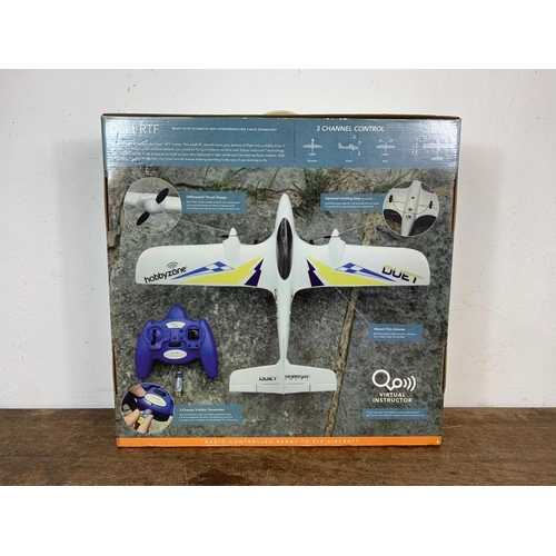 59 - Hobbyzone Duet remote control plane in box. Box 49 x 47cm