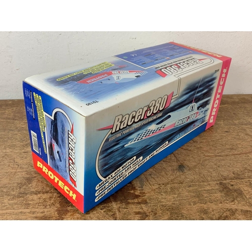 71 - Protech Racer 380. Electric Powered Hogh Speed Racing Boat in box. Box measures 38.5 x 16 x 14cm