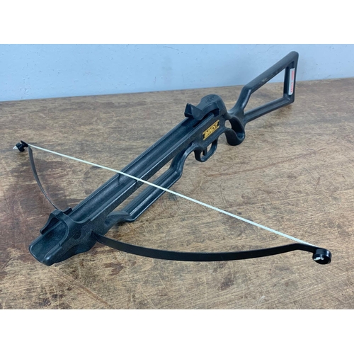 79 - Bandit crossbow and a Barnett slingshot. Crossbow 56cm