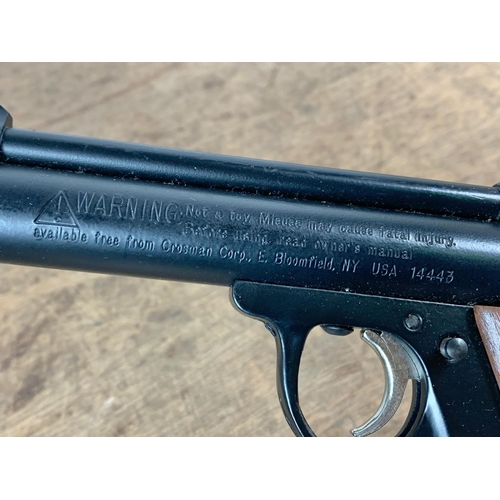 80 - Crosman air pistol. Serial number 14443. 23cm.