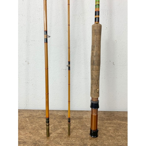 85 - Vintage Lee of Redditch “The Black Demon” fishing rod in case.