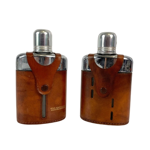 142 - Pair of vintage flasks