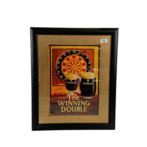 154 - Framed Guinness picture, 47cm x 57cm