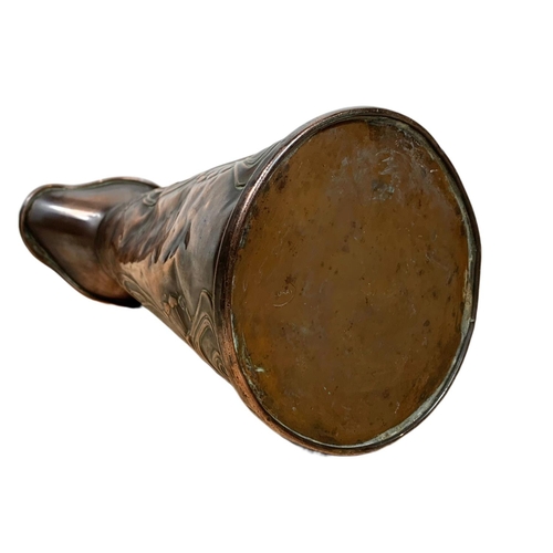164 - Late 19th century Art Nouveau copper jug. 21cm