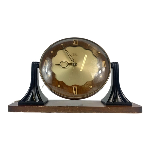 166 - Art Deco clock by Smiths Sectric, 30cm x 21cm