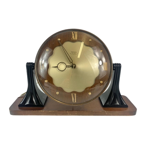 166 - Art Deco clock by Smiths Sectric, 30cm x 21cm