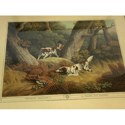 191 - 2 early 20th century Georgian style hunting prints, reframed. 61.5x48.5cm