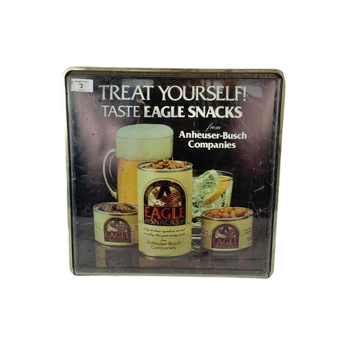 2 - Eagle Snacks advertising sign, 40x12x40cm