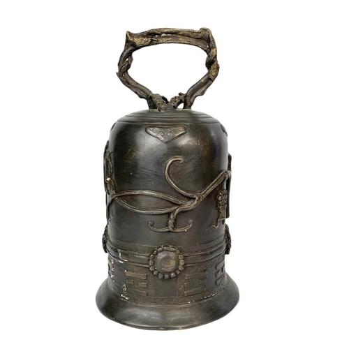 23 - Large Tibetan bronze bell, 35cm