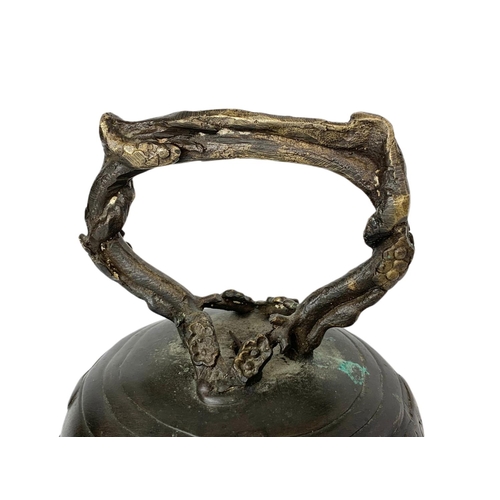 23 - Large Tibetan bronze bell, 35cm
