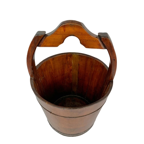 38 - Large Chinese rice bucket, 61cm