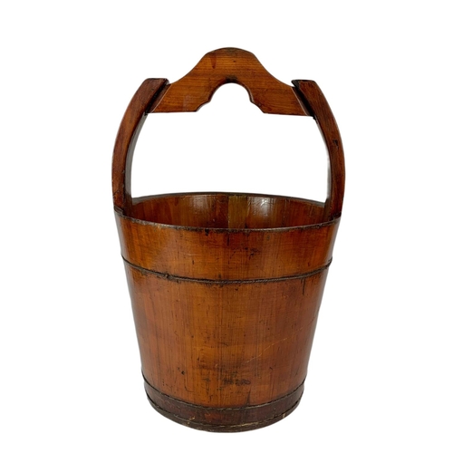 38 - Large Chinese rice bucket, 61cm