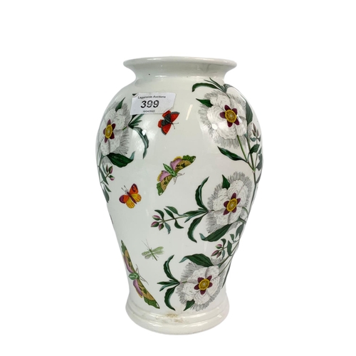 399 - 3pc of Portmeirion pottery, vase 25cm