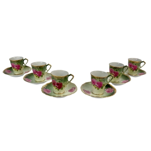 421 - 12pc Bavaria cups & saucers