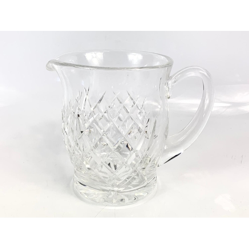 433 - Large Waterford crystal jug. 16cm